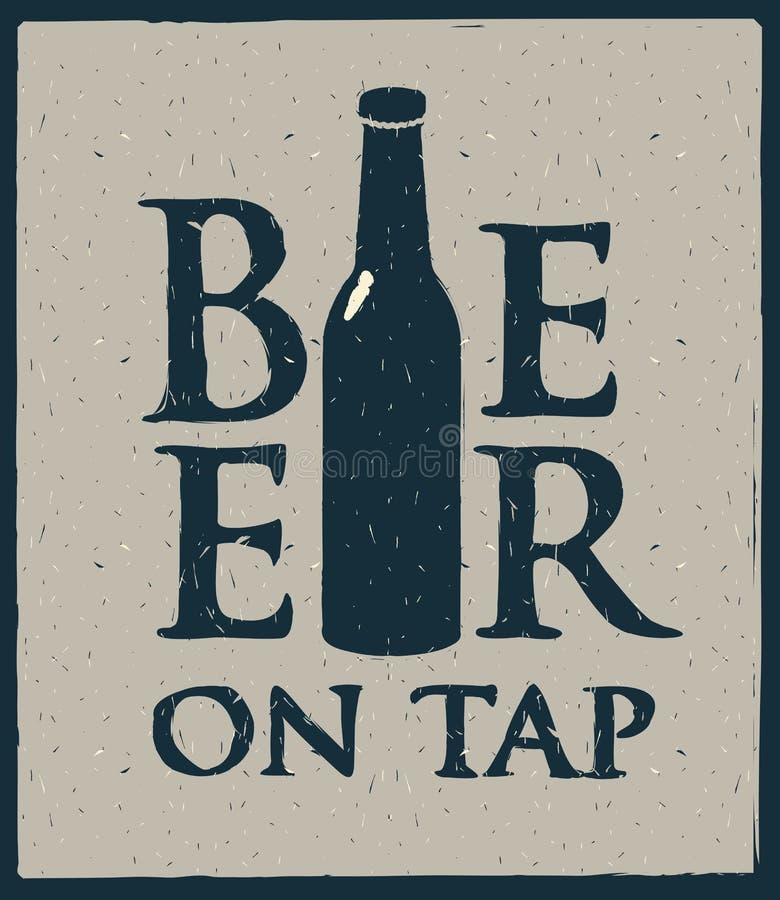 Flessen bier in retro stijl vector illustratie Flessen bier in retro stijl vector illustratie
