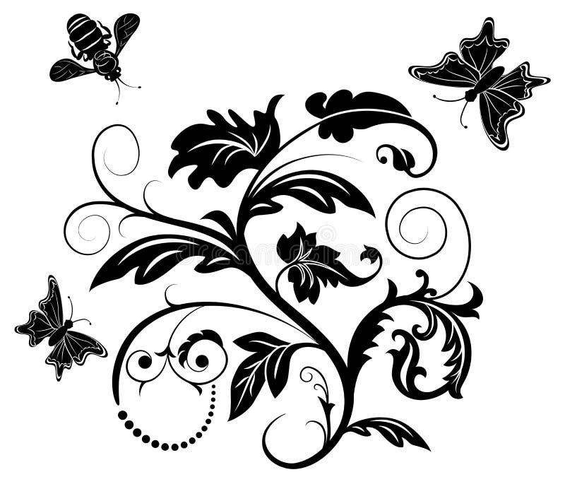 Fleur abstraite illustration libre de droits Fleur abstraite illustration libre de droits