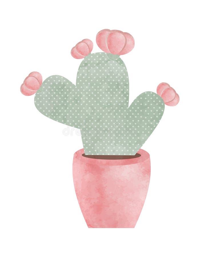 FLEUR DE CACTUS D'AQUARELLE illustration de vecteur FLEUR DE CACTUS D'AQUARELLE illustration de vecteur