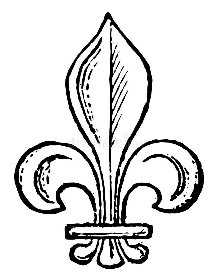 Engraved Fleur shield stock vector. Illustration of clothing - 29926530