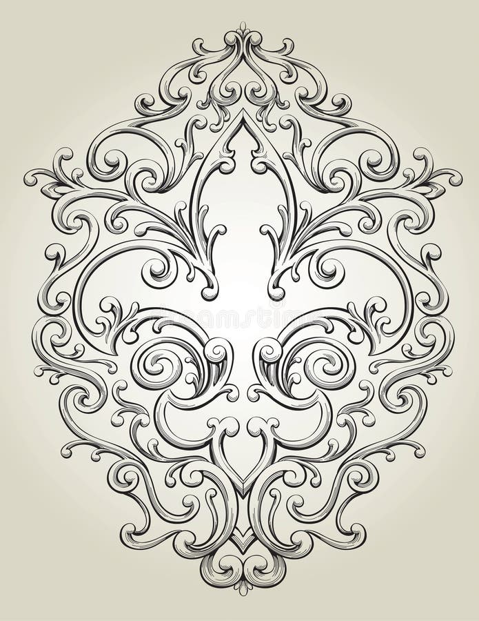 Fleur de Lis Frame απεικόνιση αποθεμάτων Fleur de Lis Frame απεικόνιση αποθεμάτων