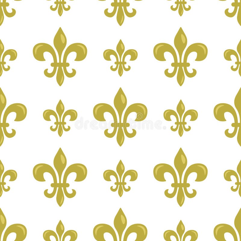 Fleur-De-Lis Seamless Patterns- 12 Digital Papers