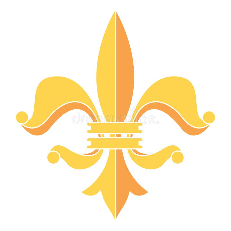 Fleur De Lys Armoiries Symbole Vectoriel Illustration De Vecteur