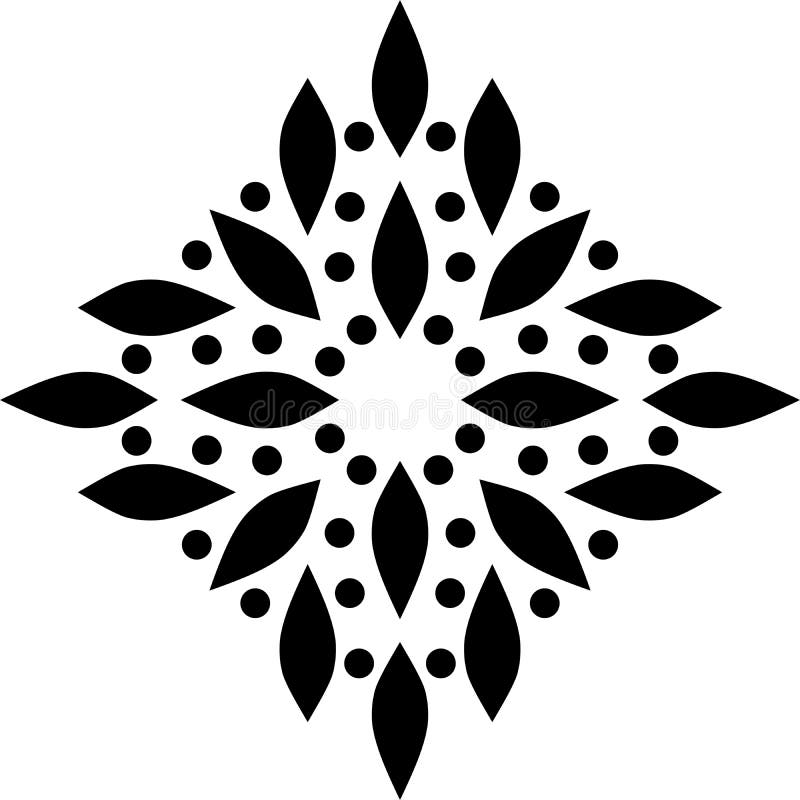 Fleur de vintage et sabot centraux de fond illustration stock Fleur de vintage et sabot centraux de fond illustration stock