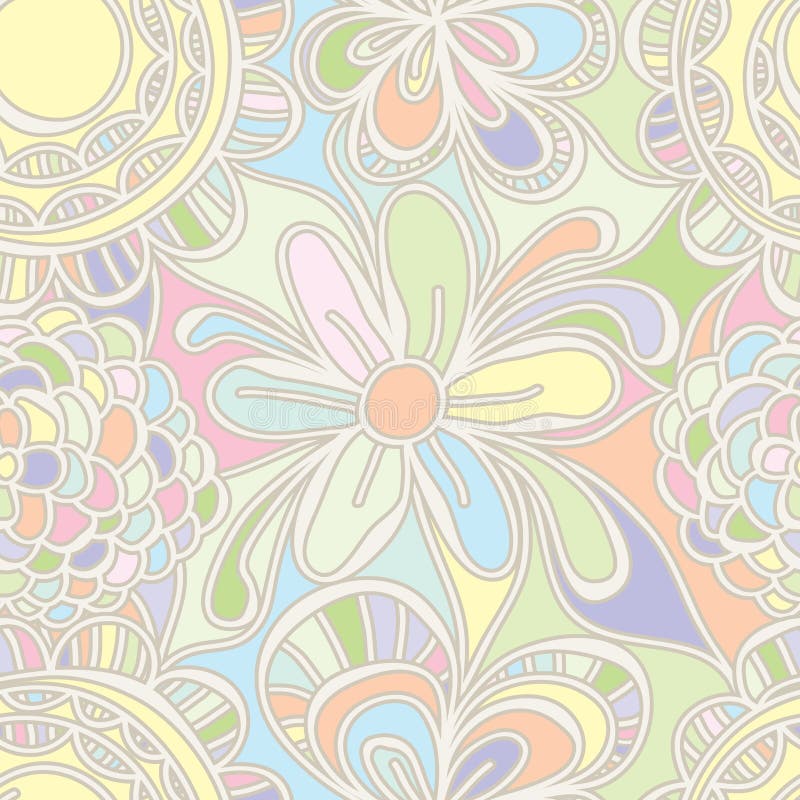 This illustration is abstract drawing flower pastel color seamless pattern texture background design graphic. This illustration is abstract drawing flower pastel color seamless pattern texture background design graphic.