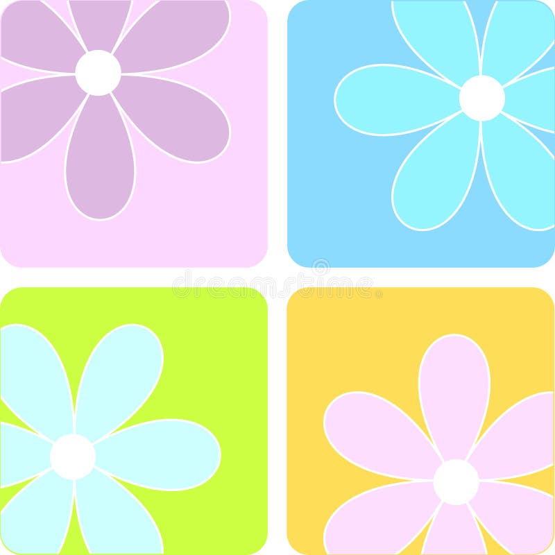 Fleurs de source illustration stock