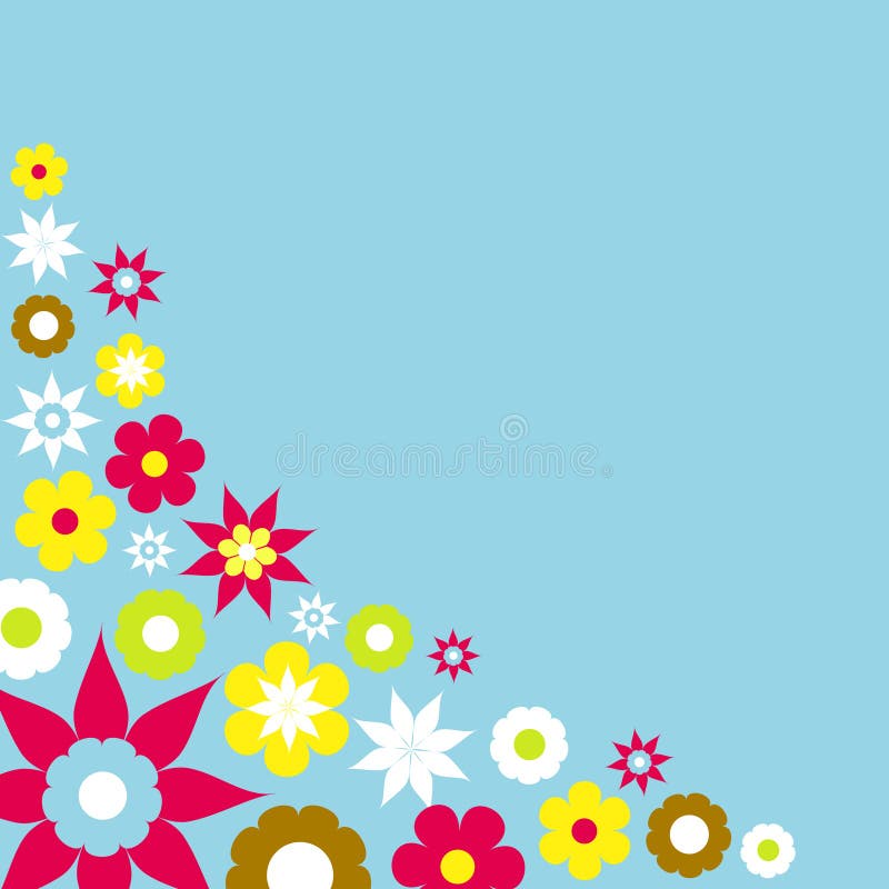 Fleurs de source illustration libre de droits