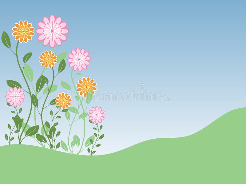Fleurs de source illustration libre de droits