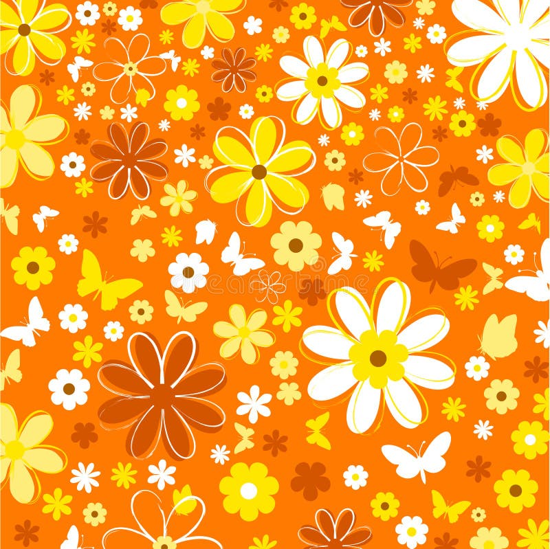 Fleurs et guindineaux illustration de vecteur