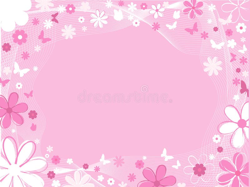 Fleurs et guindineaux illustration stock