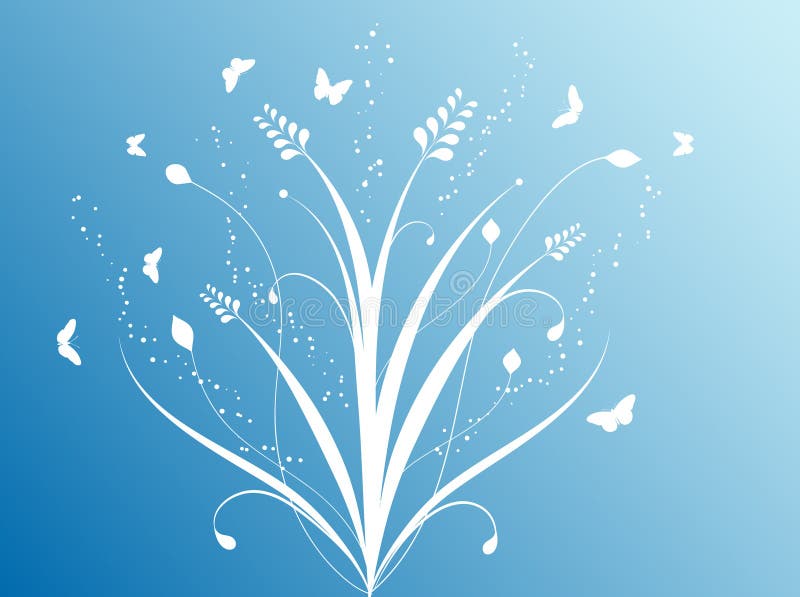 Fleurs et guindineaux illustration de vecteur