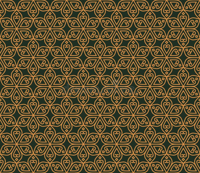 Fleurs traditionnelles de modèle abstrait sans couture indien illustration libre de droits Fleurs traditionnelles de modèle abstrait sans couture indien illustration libre de droits