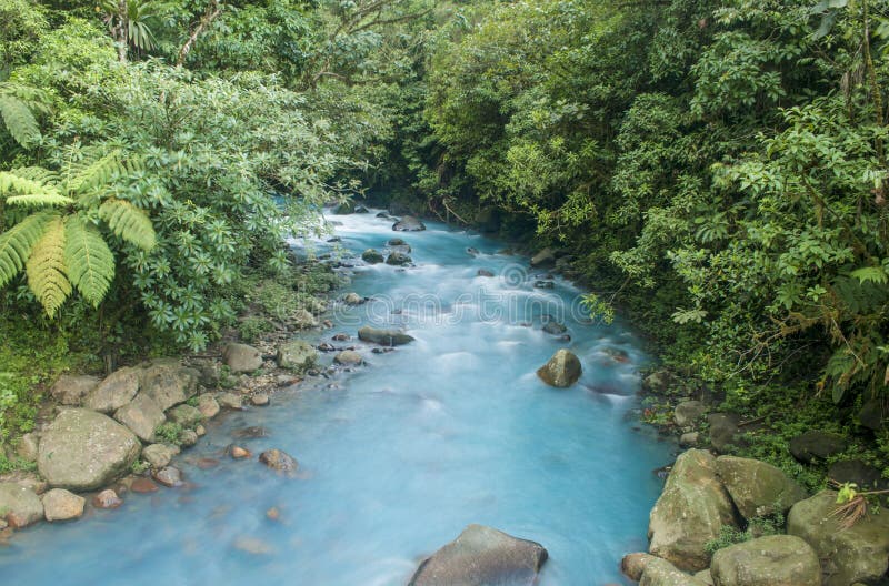 Rivière Bleue/rivière De Tulu/rivière De Niari, Congo Image stock