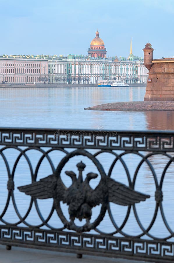 View of the Neva River, bastion of the Peter and Paul Fortress, Hermitage museum, dome of St. Isaac's Cathedral. Saint Petersburg have been listed by UNESCO as a World Heritage Site. View of the Neva River, bastion of the Peter and Paul Fortress, Hermitage museum, dome of St. Isaac's Cathedral. Saint Petersburg have been listed by UNESCO as a World Heritage Site.