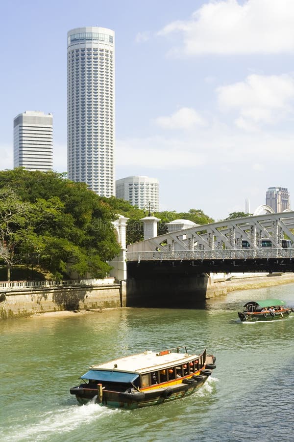 Fleuve de Singapour photographie stock Fleuve de Singapour photographie stock