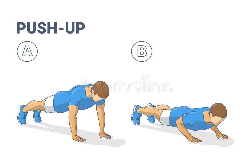 Homem Que Faz Exercício De Elevação Lateral Ou Lateral Ilustração