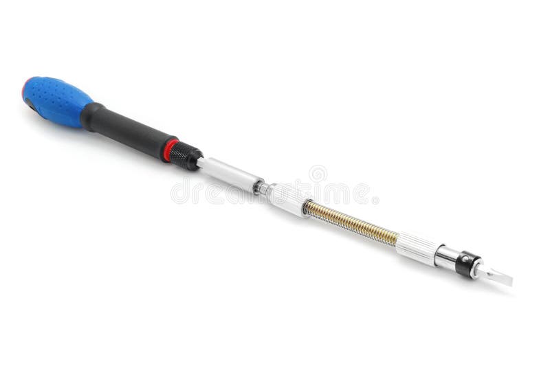 Flexible head screwdriver stock photo. Image of driver 39438432