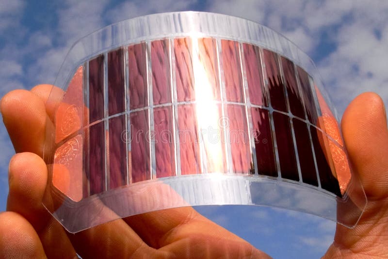 Flexible Solarzellen vom Ruthenium