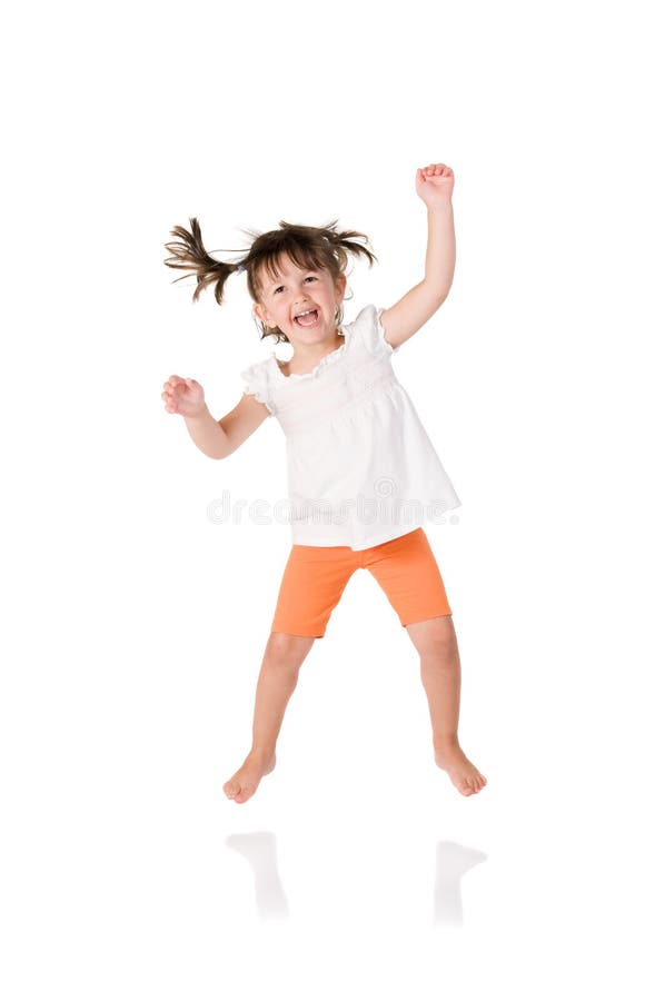 Flickabanhoppning little arkivbilder