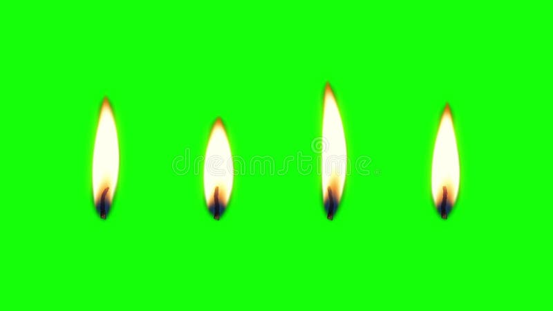 Flickering Flames de bougies illustration de vecteur