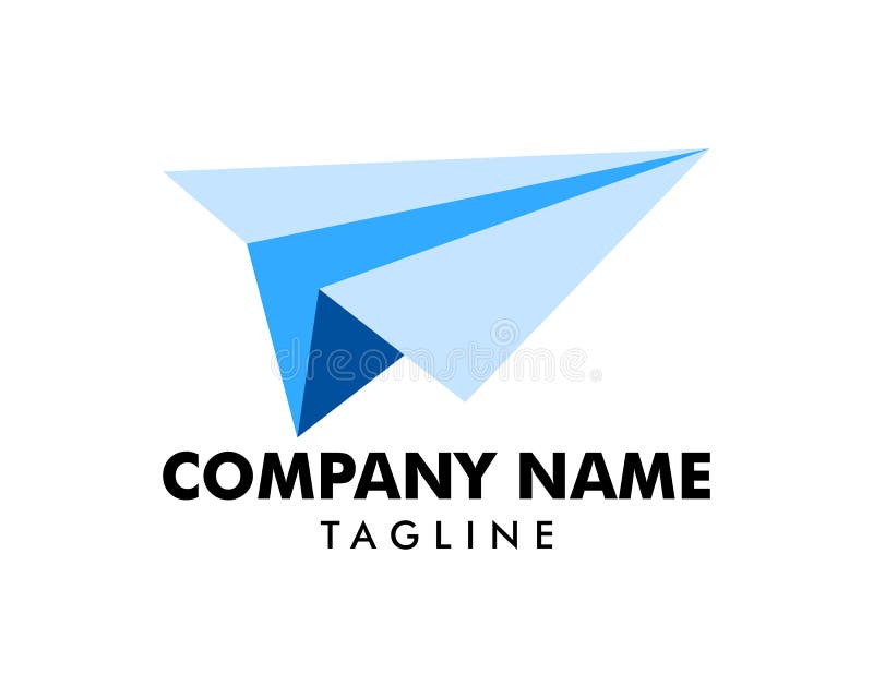 Flight Paper Plane Logo Vector Icon Illustration Stock Vector ...