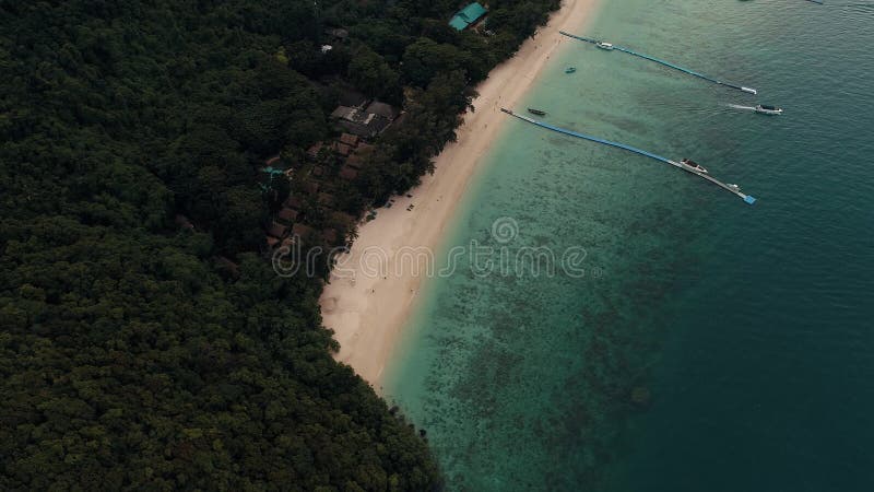 Thailand Coral Island Drone Shot