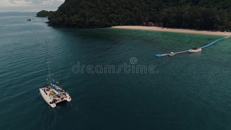 Thailand Coral Island Drone Shot