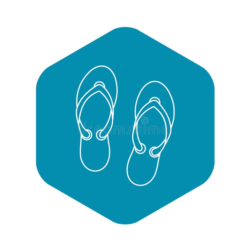 Flip Flop Outline Stock Illustrations – 2,781 Flip Flop Outline Stock ...