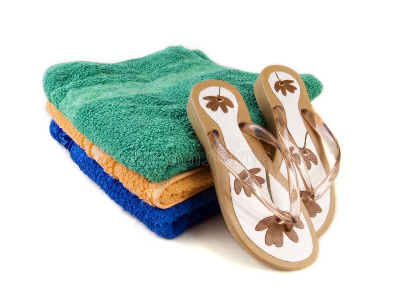 Flip-flop and towels 3