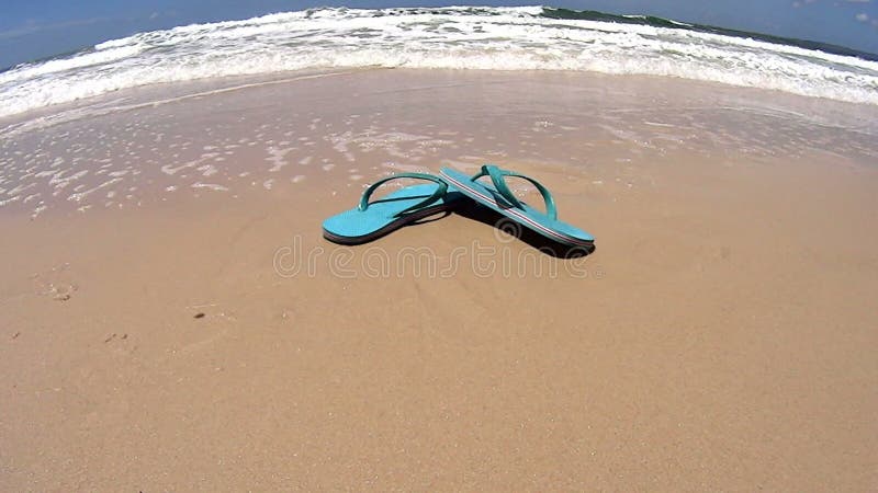 Flip Flops On Beach