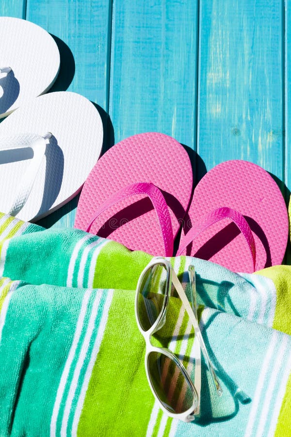 Flip flops stock photo. Image of strap, shoreline, green - 31865900