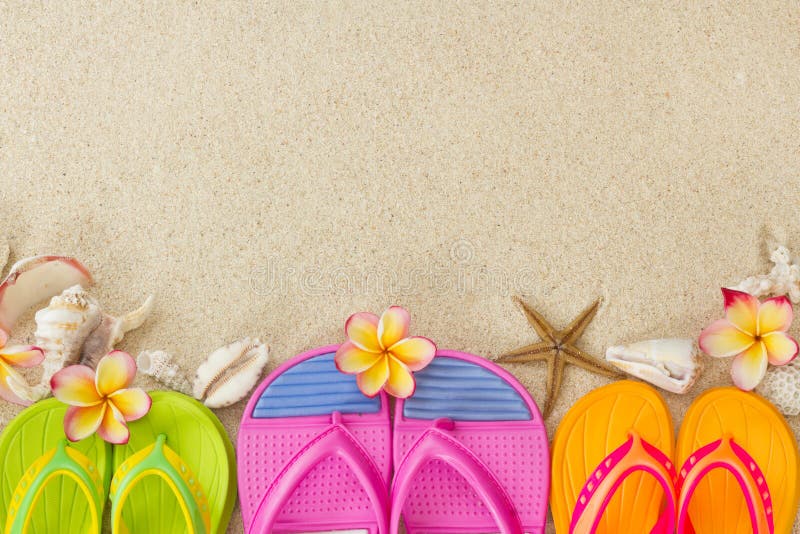 Summer flip flops stock image. Image of flop, word, shoes - 25497865