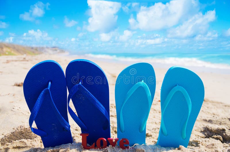 Flip flops with sign