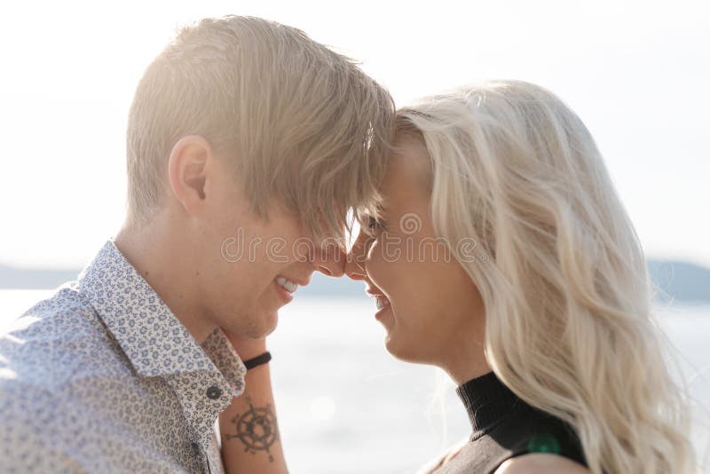 Flirten am strand