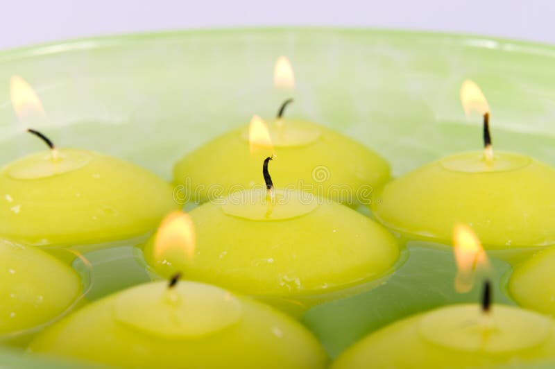 Floating Candles with Rose Petals Stock Photo Image of essentials