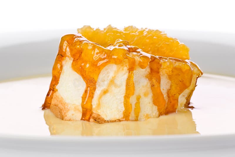 Floating Island Dessert stock photo