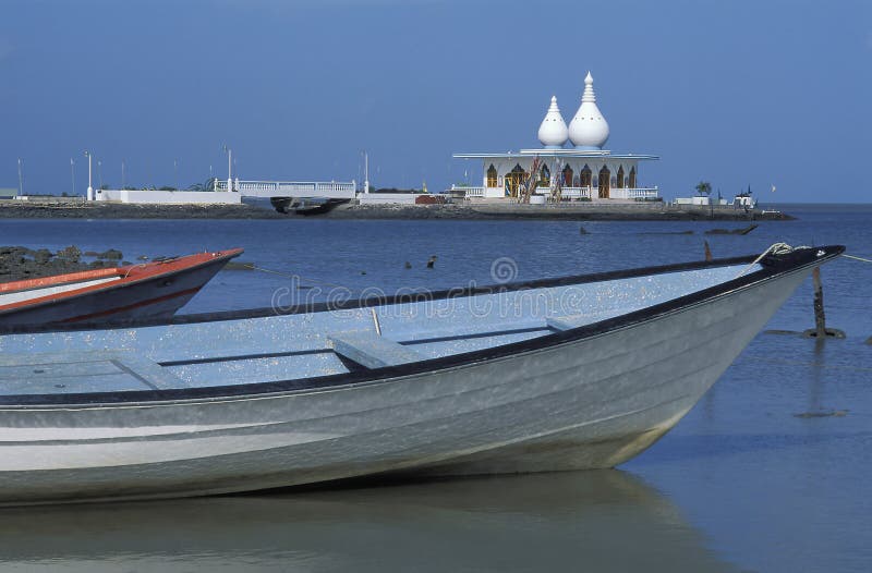 Floating Mandir temple, Trinidad.