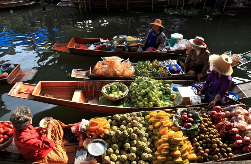 Floating market, Thailand