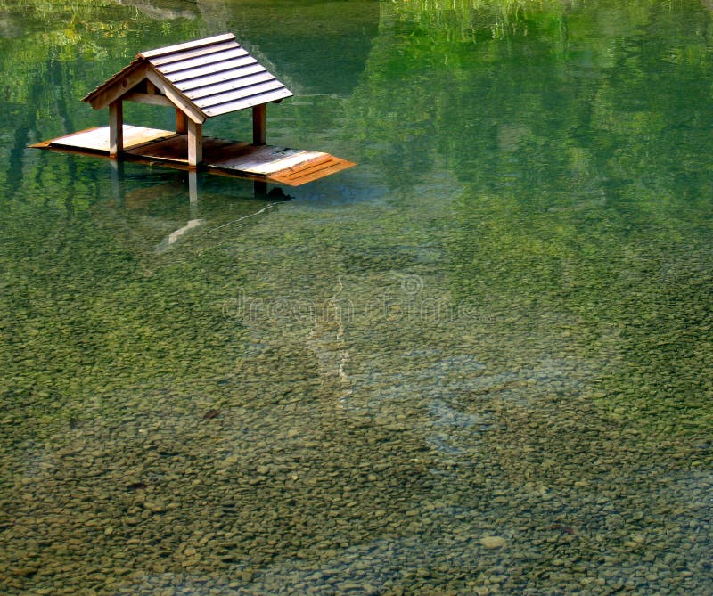 Floating shrine royalty free stock photo Floating shrine royalty free stock photo