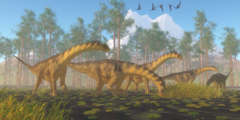 Camarasaurus Dinosaur Herd