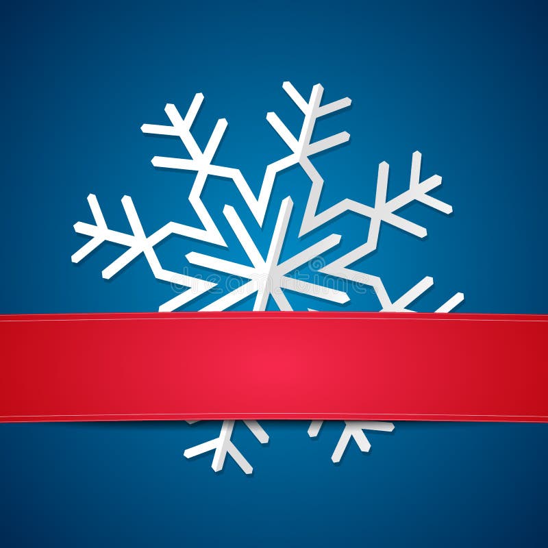 Floco de neve de papel no fundo colorido ilustração stock Floco de neve de papel no fundo colorido ilustração stock