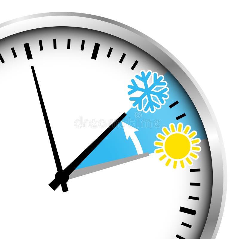 Flocon de neige argenté cultivé et Sun d'horaire d'hiver d'horloge illustration libre de droits Flocon de neige argenté cultivé et Sun d'horaire d'hiver d'horloge illustration libre de droits