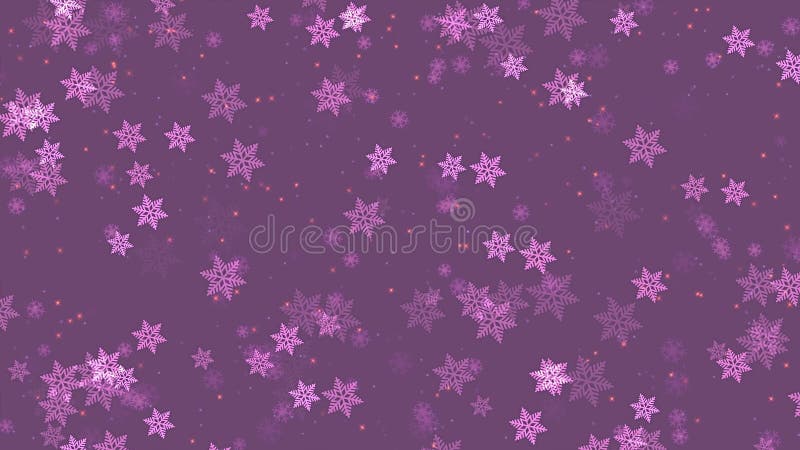 Flocon de neige rose fêter fond violet illustration libre de droits