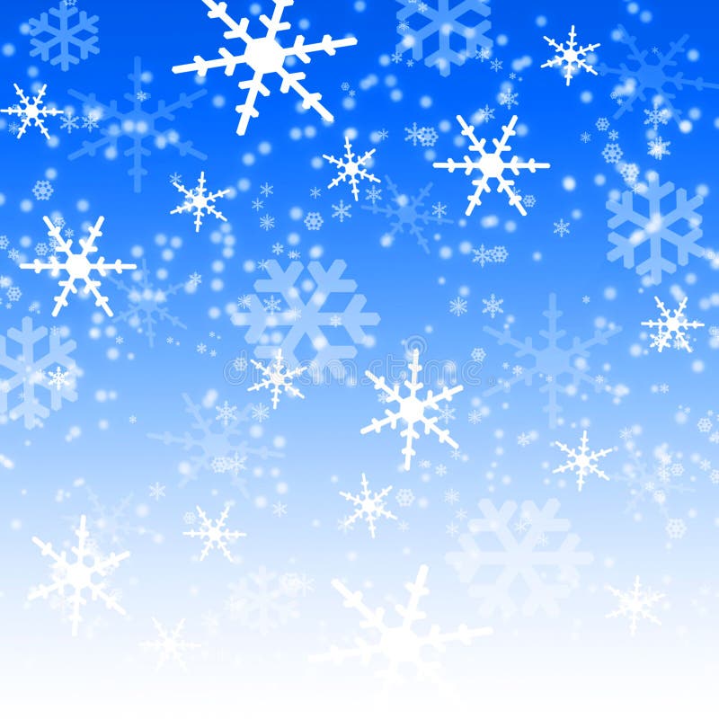 Flocos de neve ilustração royalty free