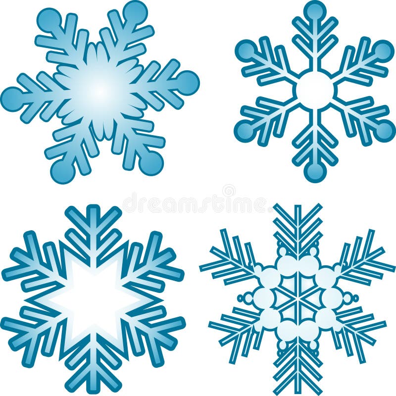 Flocos de neve ilustração do vetor Flocos de neve ilustração do vetor