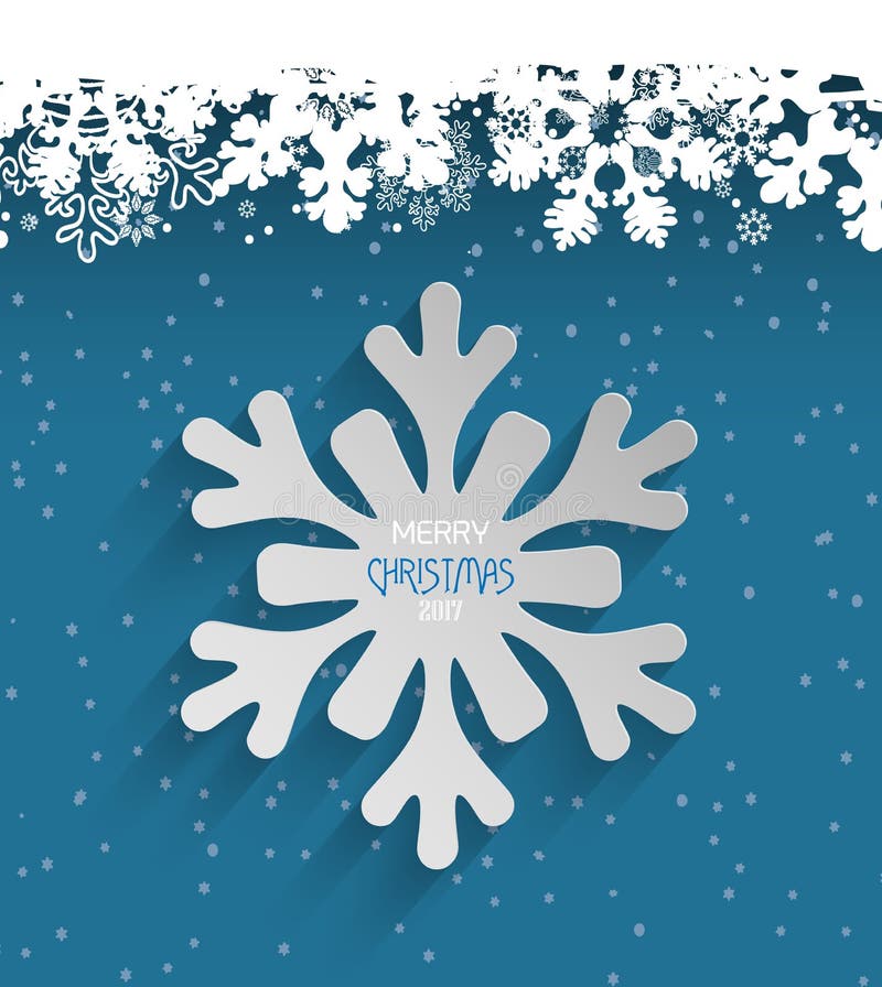 Flocos de neve felizes do fundo do gelo do Natal do feriado ilustração stock Flocos de neve felizes do fundo do gelo do Natal do feriado ilustração stock