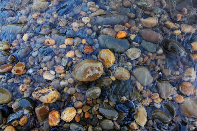 Dry round and soft river rocks. Dry round and soft river rocks.