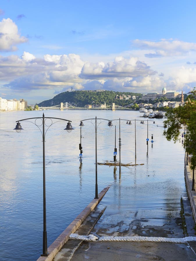 Flood in Budapest, Hungary. Stock Image Image of destruction