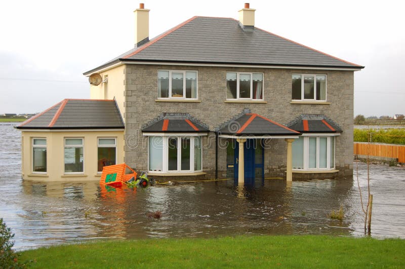 Flooded House Stock Images Image 20413384