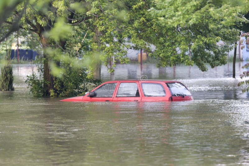 Flooded street